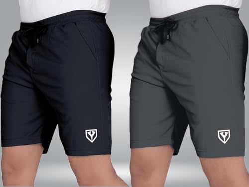 Image of Septem Men's Lycra Blend Shorts with Stylish Design Comfortable & Versatile Active Sports Wear Combo Pack
