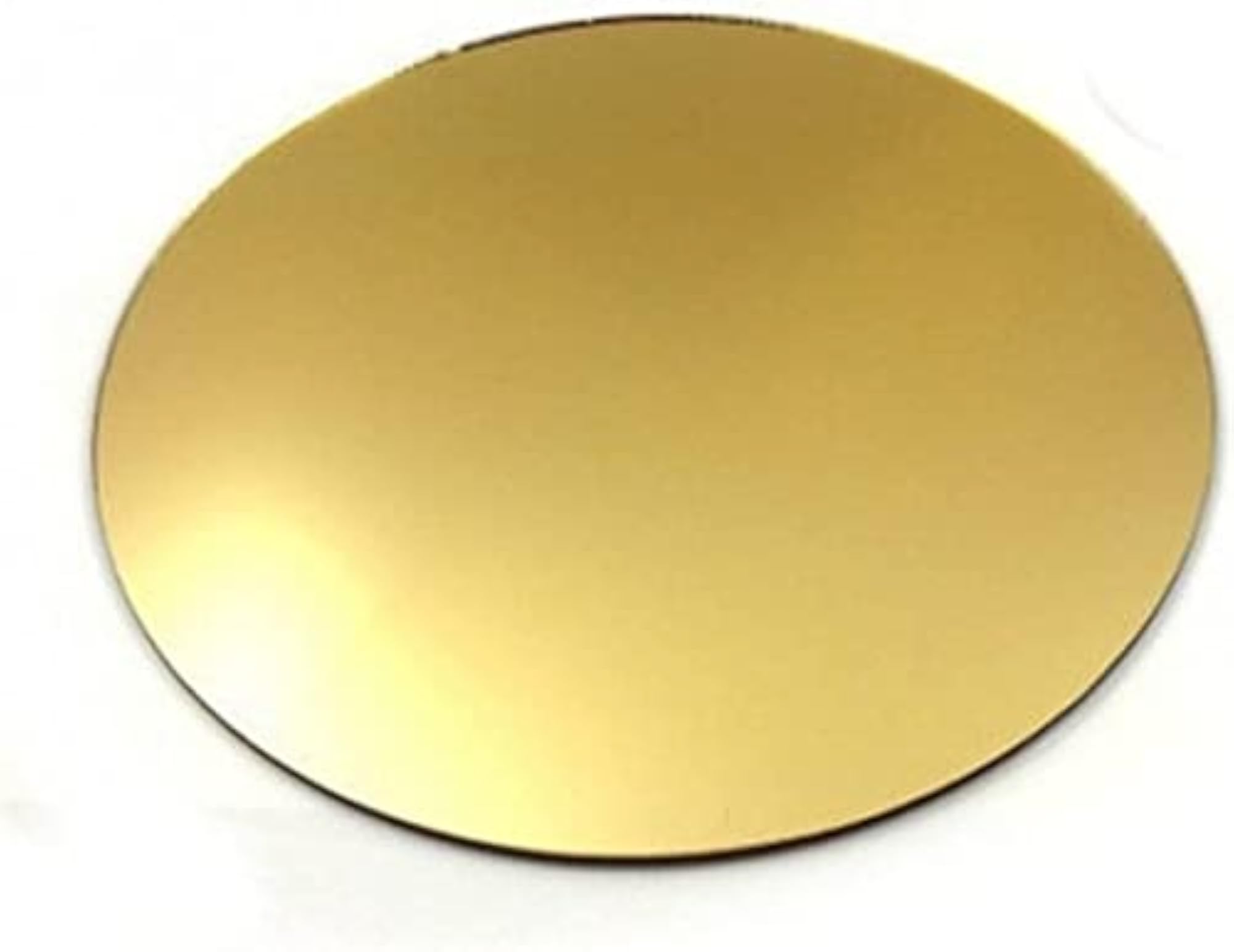 Golden Acrylic Mirror Sheet Circle Pack of 3 pcs