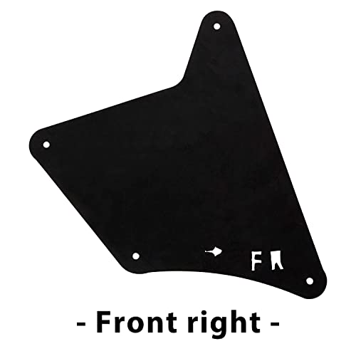 Ecotric Splash Shield Compatible With 2003-2009 Toyota 4Runner With Clips Fender Liner Guard Seals Splash Guard 4 Pcs #TOP2