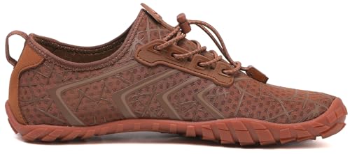 Image of UBFEN Water Shoes for Men Women Quick Dry Swim Aqua Socks | Lightweight Barefoot-style Fit, Rubber Sole, Hiking, Fishing, Kayaking, Beach, Pool, Boating, Diving And Water-to-land Wear