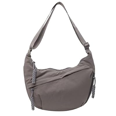 Fulidngzg Borsetta Tracolla Donna Piccola,Borsa Mezzaluna in Nylon con Regolabile Marsupio Elegante Sportivo Grande Capacità Minimalista per Uso Quotidiano Shopping Vacanza