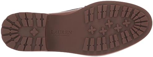 Lauren Ralph Lauren Wren Leather & Canvas Penny Loafer Deep Saddle Tan/Camel 9.5 B (M) | Image 3