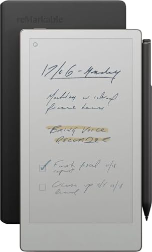 Image of Remarkable Paper Pro Move 7.3 inch Tablet eReader - Black - Bundle of 3 Items Tabler, Case and Marker Plus