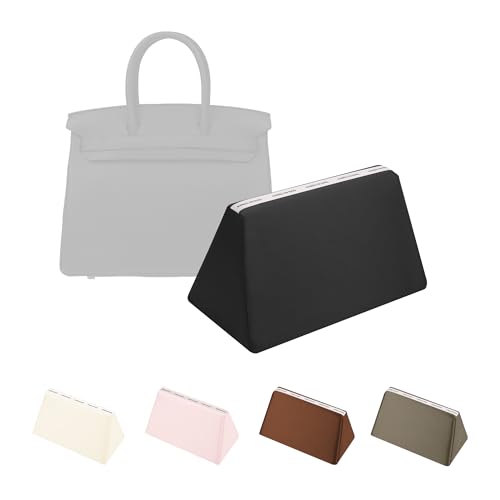 KINGS IN BAG Purse Pillow for Birkin 35, Smooth Satin Fabric & Memory Foam Inner, Durable & Lightweight Structure Support (Black, BK35)
