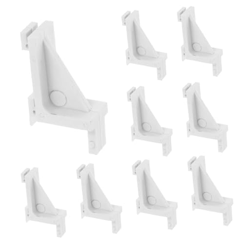 QUMIIRITY 10 piezas Soporte de Estante de Refrigerador de Clips de Plástico para Congelador Organizador de Alimentos Frigoríficos y Congeladores Accesorios de Almacenamiento