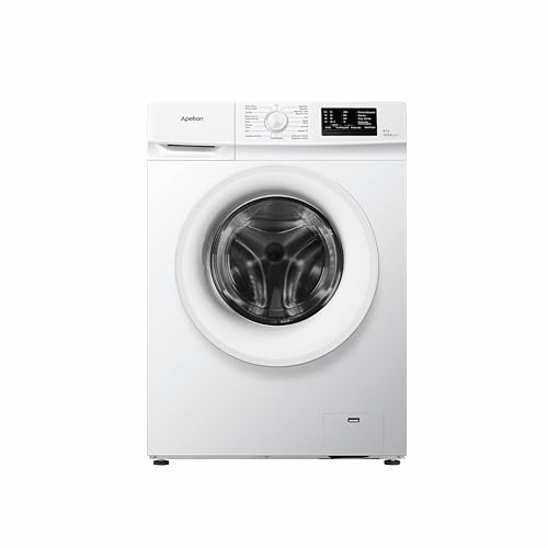 Apelson AWM 6000 WH Lavadora de Carga Frontal 6 kg, 1000 rpm, 15 Programas de Lavado, Inicio Diferido hasta 12 h, Programas Rápido 15 min y Bebé, Libre Instalación, Color Blanco