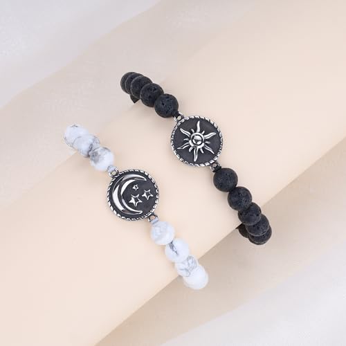 COAI Sun and Moon Couples Bracelets, Yin Yang Bracelets for Couples 6
