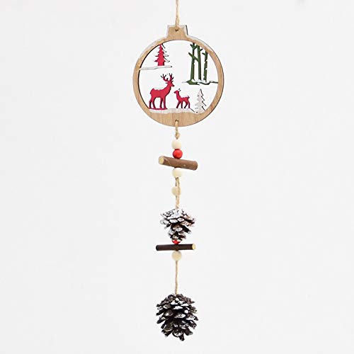 HEHAHA-STUDIO Addobbi Natalizi, Campane di Legno