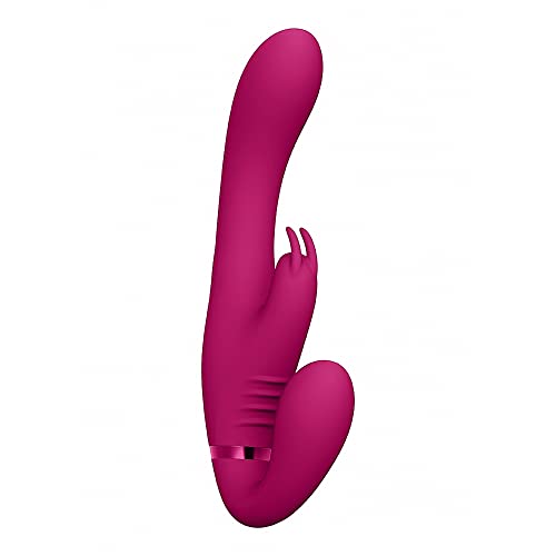 Shots Suki - Vibrating Strapless Strap-On Rabbit - Pink Shots Suki - Vibrating Strapless Strap-On Rabbit - Pink