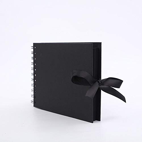 Album photo noir 30 feuilles pour scrapbooking et souvenirs de mariage