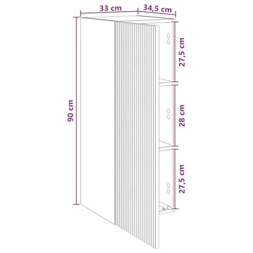 Armario de pared negro con cerradura para proteger documentos 3