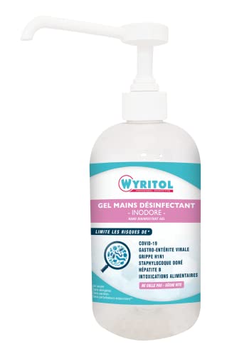 WYRITOL - Gel hydroalcoolique 500ml - Désinfectant mains - Formule naturelle - Antibactérien et virucide - 70,2% Ethanol - Fabrication française Cover