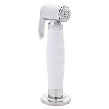 Ambassador Marine Deck-Mount Sprayer- Hammer-Head Artic White Sprayer, 6' White Rubber Hose, Elite Holder - 134-0040-AW-W