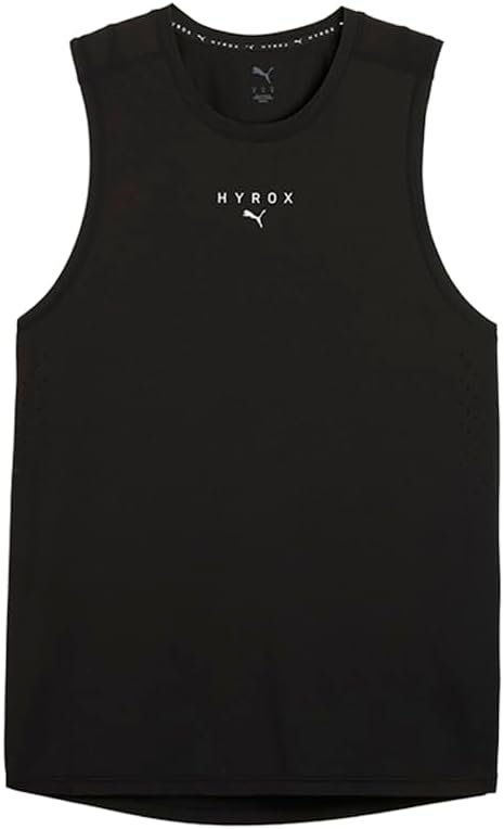 PUMA Mens Hyrox Dryelite Crew Neck Athletic Tank Casual - Black