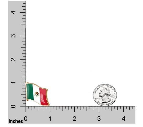 Image of vmcoatdu 1inch Country Flag Pin Badge International Travel Brooch Metal Alloy Souvenir Pin