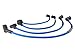 High Performance Racing Spark Plug Wires Compatible with Mazda RX-8 1.3L R2 2004-2008 Low Resistance Nickel Contuctor Blue