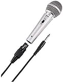 Hama 46040 - Micrófono dinámico, color plateado