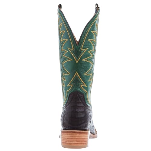 Hyer Mens Spearville Coffee Caiman 13 In Grass Vintage Goat Top Cowboy Boot2