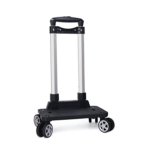 GLMGBP Carrello della Spesa Pieghevole Portatile con 4/5 Ruote, Carrello in Lega di Alluminio, Portapacchi Pieghevole con Asta di trazione per Studenti, Zaini, Borse per Animali Domestici, resisten