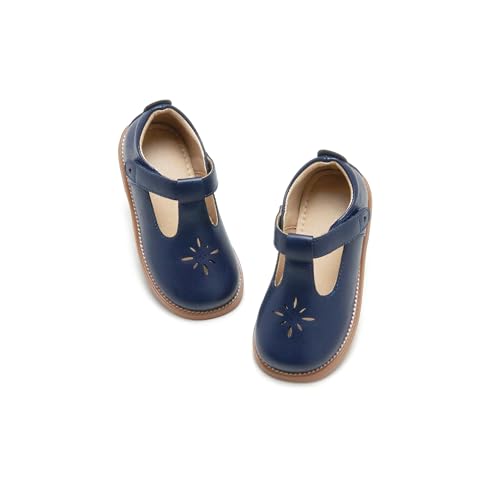 Image of Flaryzone Toddler Little Girl Mary Jane School Uniform Oxfords Flat Dress Shoes