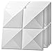Art3d Eco 3D Wall Panels Textured Design Board, White, 12 Tiles 32 Sq Ft