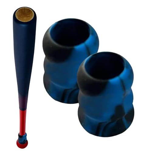 Baseballschläger-Griff-Ersatz, Baseball-Griffband,Griffschutz Schlaggriff | 2 x rutschfeste Schlägerbasis, Baseball-Griff aus Silikon, Baseball-/Softball-Zubehör