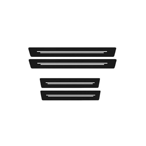 GANXKJDLP 4PCS Car Door Sill Protector for Jaguar XE 2015–2024 X760,Carbon Fiber Leather Door Sill Sticker, Scratch Resistant Exterior Accessories -Easy to Install