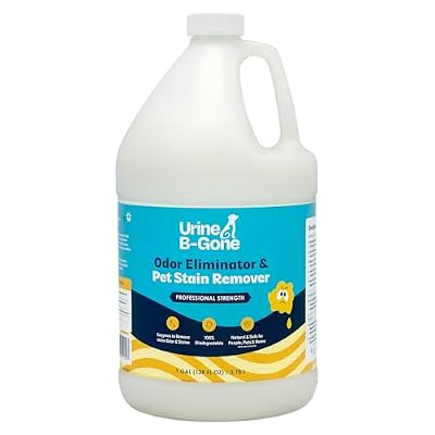 Urine B-Gone, Professional Enzyme Odor Eliminator & Pet Stain Remover, Human, Cat & Dog Urine Cleaner, Effective on Laundry, Carpets & More, Original Scent, 1 Gallon