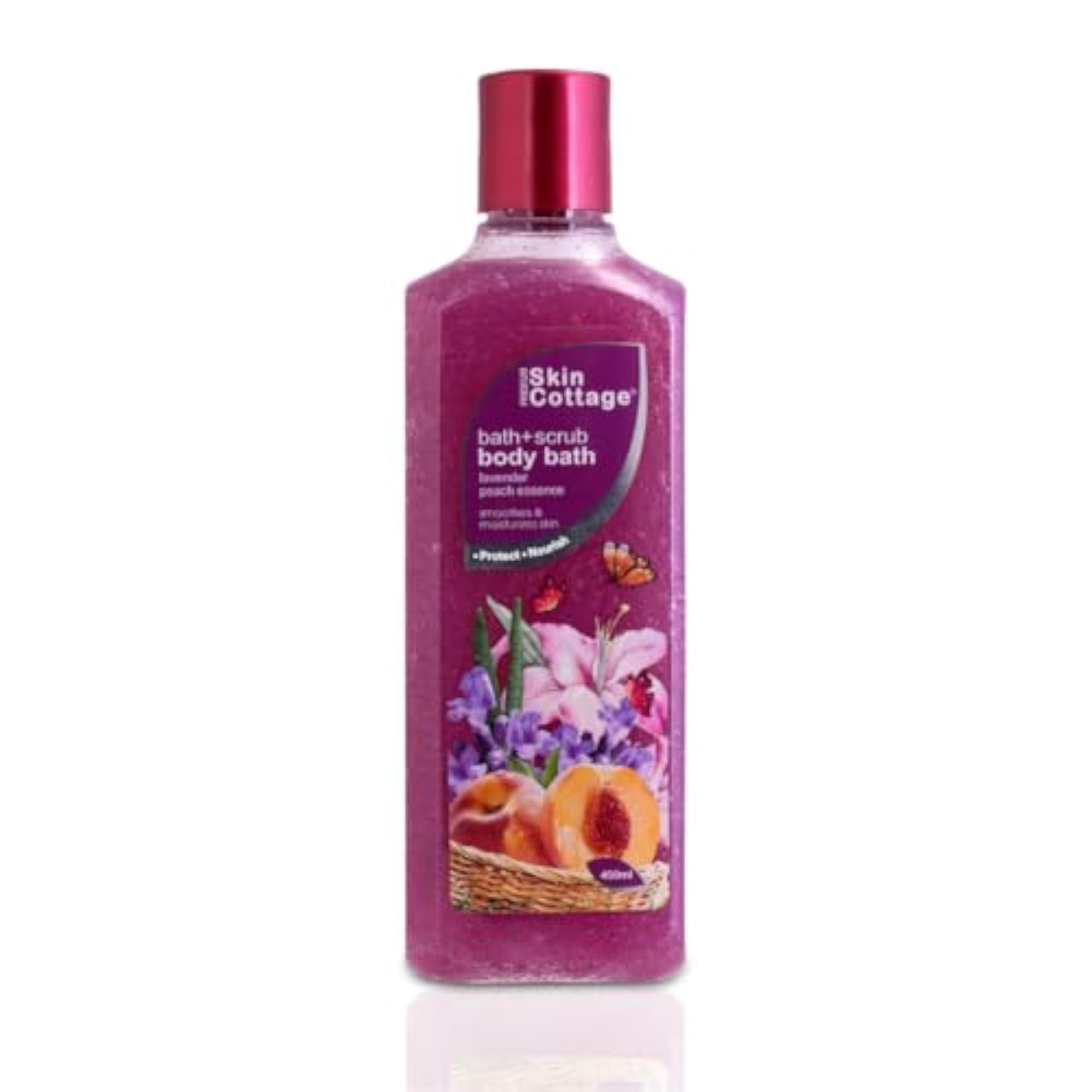 Lavender Peach Essence Bath Scrub - Exfoliating Body Wash
