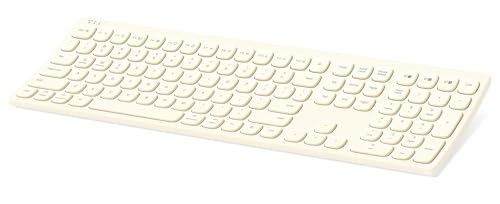 【Reddot Award 2023受賞】 Actto CURVED キーボード 指に自然なカーブ型 Bluetooth 2.4GHz ワイヤレス 有線 USB 静音 パンタグラフ式 US配列 Windows/Mac iOS/Android 対応 【日本正