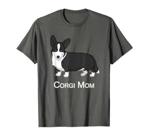 Cute Black Cardigan Welsh Corgi Mom Dog Lover T-Shirt