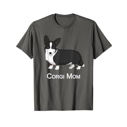 Cute Black Cardigan Welsh Corgi Mom Dog Lover T-Shirt