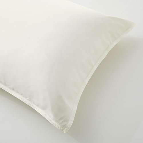 Image of Luxury Bamboo Market | King Envelope Pillowcase Set | 100% Viscose Made from Bamboo | Organically Grown | Ultra Soft | Cooling | 2pcs [Opulent Ivory]