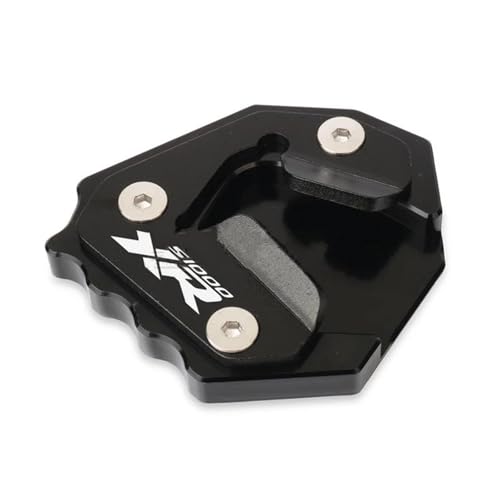 S1000XR S1000 XR S 1000 2015-2019 2018 �I�[�g�o�C CNC �L�b�N�X�^���h�T�C�h�X�^���h�g���p�b�h�⏕�t�b�g�y�_��(Black 1)