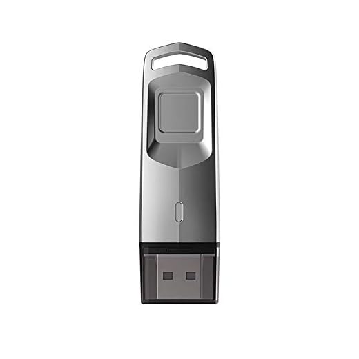 CuteLife USB-flashenhet krypterad USB-minne minne USB säker USB-minne (64 GB) infällbar USB (Färg: Metall, storlek: 69,5 x 21,6 x 9,3 mm)