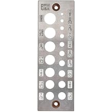 DFM Tool Works Doweling Tool - Premium Dowel Maker Tool, Versatile Dowel Plate, High-Grade A2 Steel for Woodworking, Made in USA - English 17 Holes, Multi-Size