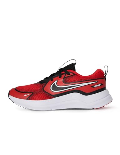 Nike Big Kid's Cosmic Runner Road Running Shoes, University Red/White-Black, 5Y