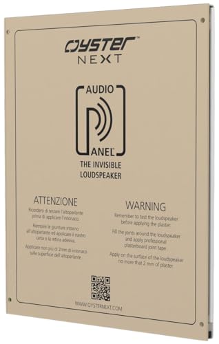 Oyster Next Altoparlante AudioPanel™ Sign S52 - Installazione a scomparsa in parete/soffitto. Potenza 100 Watt - Ideale per impianti Hi Fi e Home Theatre Dolby Atmos