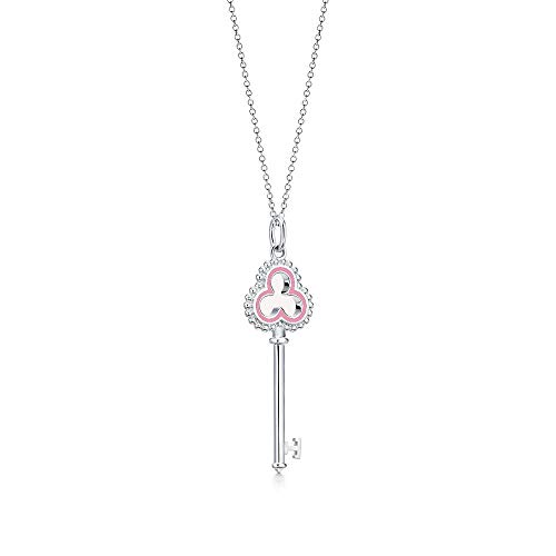 Collier clé en argent 925 vintage LXGGUC contre les allergies cutanées, bijou femme éclat durable
