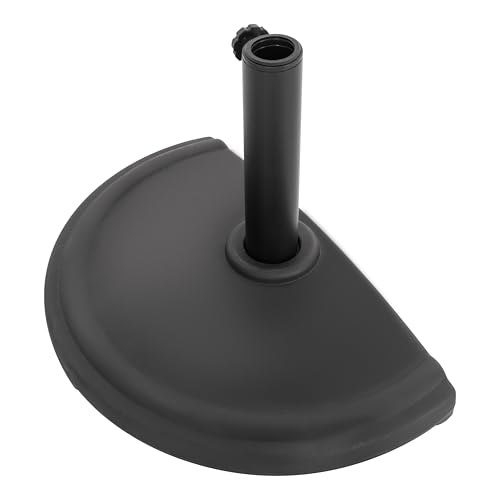 Image of NUU GARDEN Round Patio Umbrella Base, Weighted Umbrella Base with Hand-turn Knob, for Garden, Backyard, Poolside