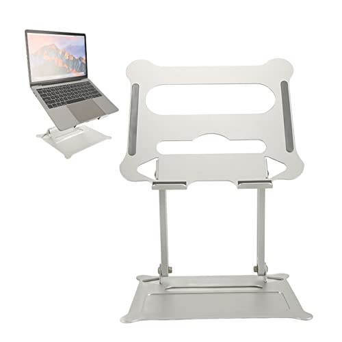 Base para laptop plegable ajustable color plata miniatura 2