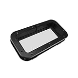 1 unidad. Material de alta calidad: esta puerta rectangular está hecha de vidrio templado y material plástico, por lo que es muy resistente, duradero y no se daña fácilmente. No tiene que preocuparse en absoluto por los problemas de calidad del producto.