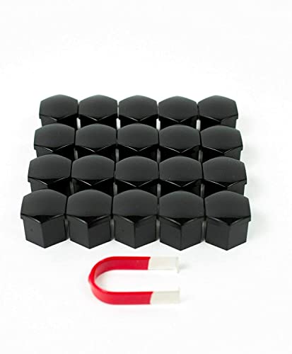 VLUXAUTO - for Chevrolet Corvette C8 2020 2021 2022 2023 2024 2025 Wheel Nut Covers/Lug Nut Covers - Glossy Black
