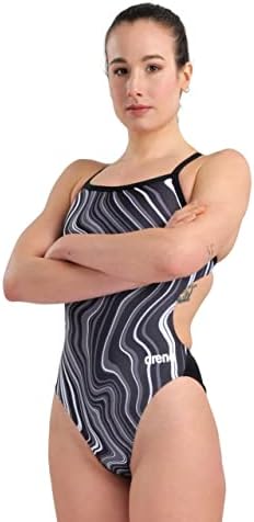 Arena Women's Arena Women's Marbled Challenge Back Swimsuit WOMEN'S SWIMSUIT CHALLENGE BACK MARBLED (pack of 1)