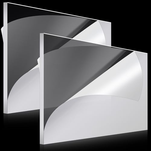 Roowest two pack of 24x36 inch transparent acrylic sheet panels half inch thick