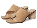 Pelle Moda Women's Lahni Slide Sandal Heeled, Latte, 8