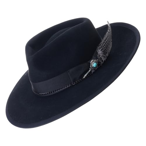 Chapeau en laine feutrée durable au design décontracté chic