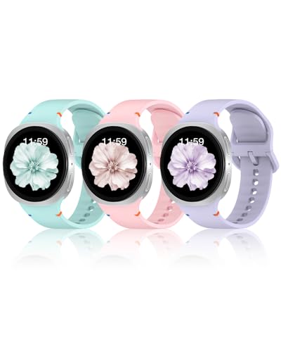 Bracelet Samsung Galaxy Watch 8 en silicone lot de 3 étanches pour montre 40mm 44mm 46mm homme femme