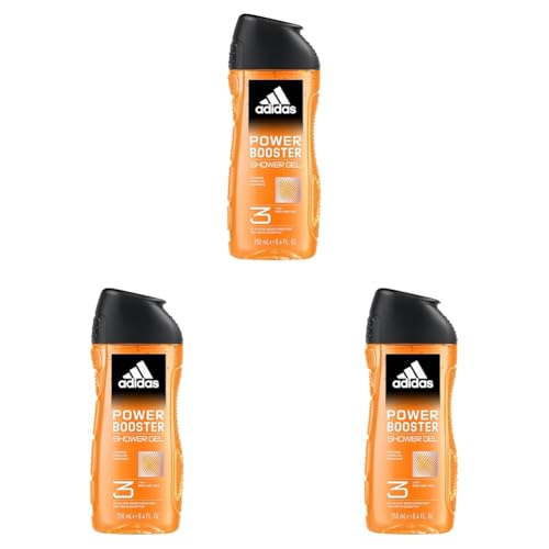 Adidas - Gel Douche - Power Booster - 250 ML (Lot de 3)