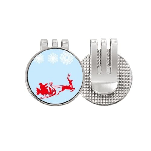 Marqueur de balle de golf élan et flocon, idée cadeau idéale pour golfeur